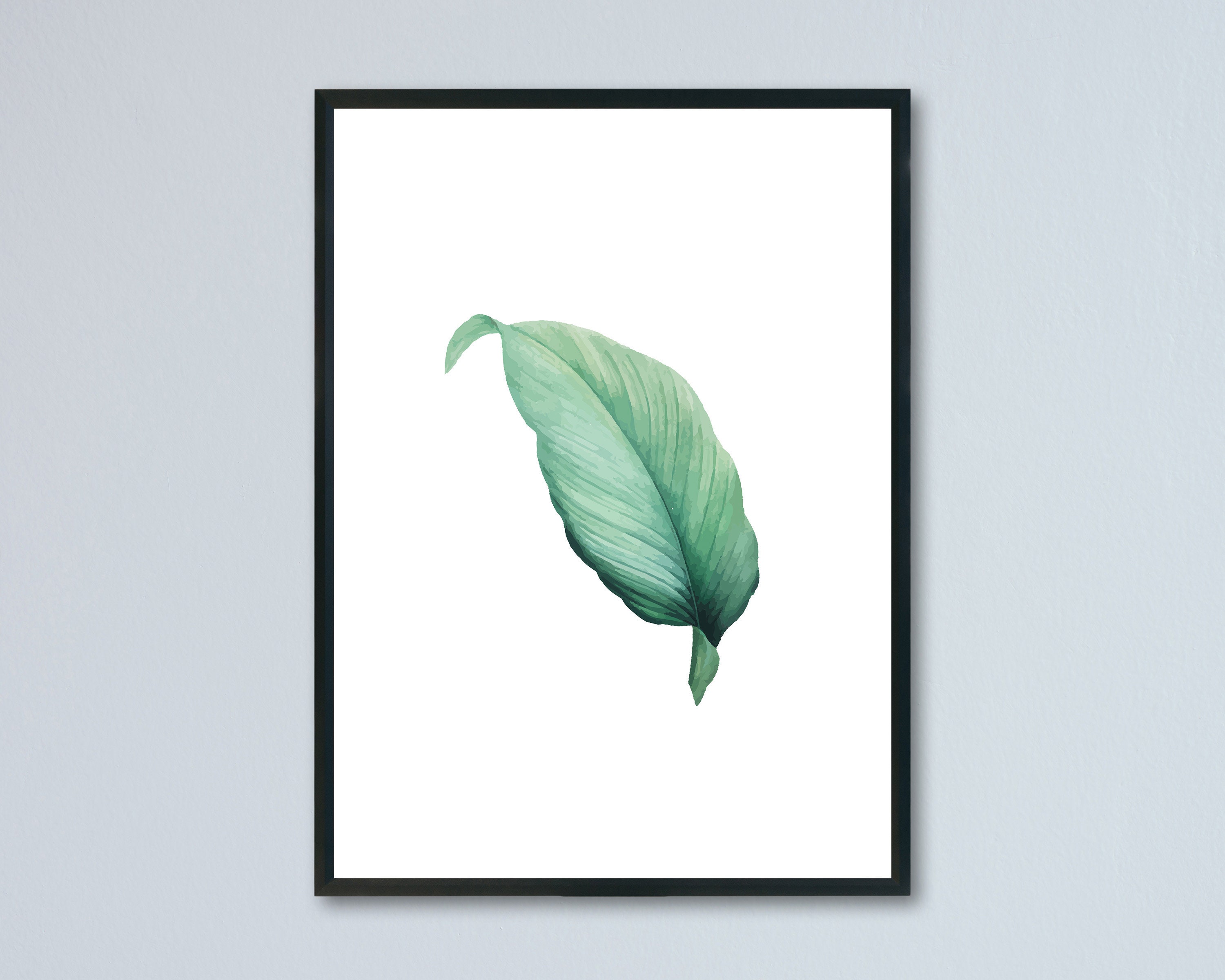 Downloadable Leaf Print Wall Art Botanical Print Wall Art Etsy