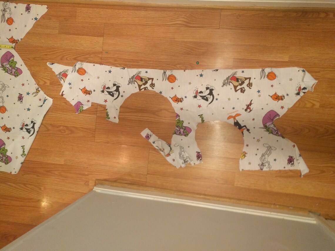 Space Jam Fabric Over Yard 38x34 See Photos Pieces Scraps - Etsy