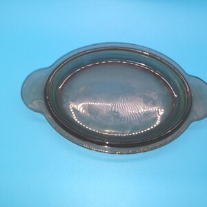 pyrex replacement lid p-14-c,p14c, brown, oval
