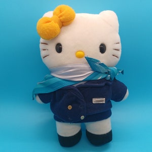 sanrio サンリオ HELLO Kitty レア 希少 エイコー EIKOH Sanrio, Eikoh, 8in Hello Kitty Flight Attendant, MISSING BUTTONS