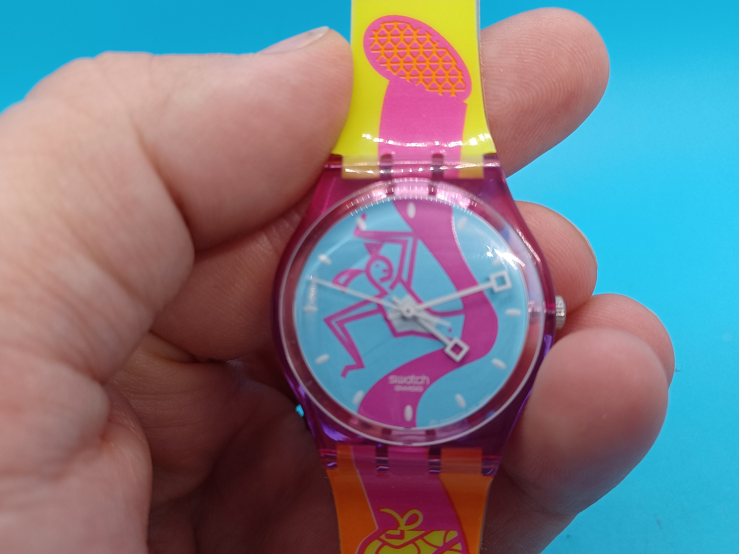 2002 Vintage Swatch Watch GIRLY PARTY GP122, Girls, 200x, WORKS