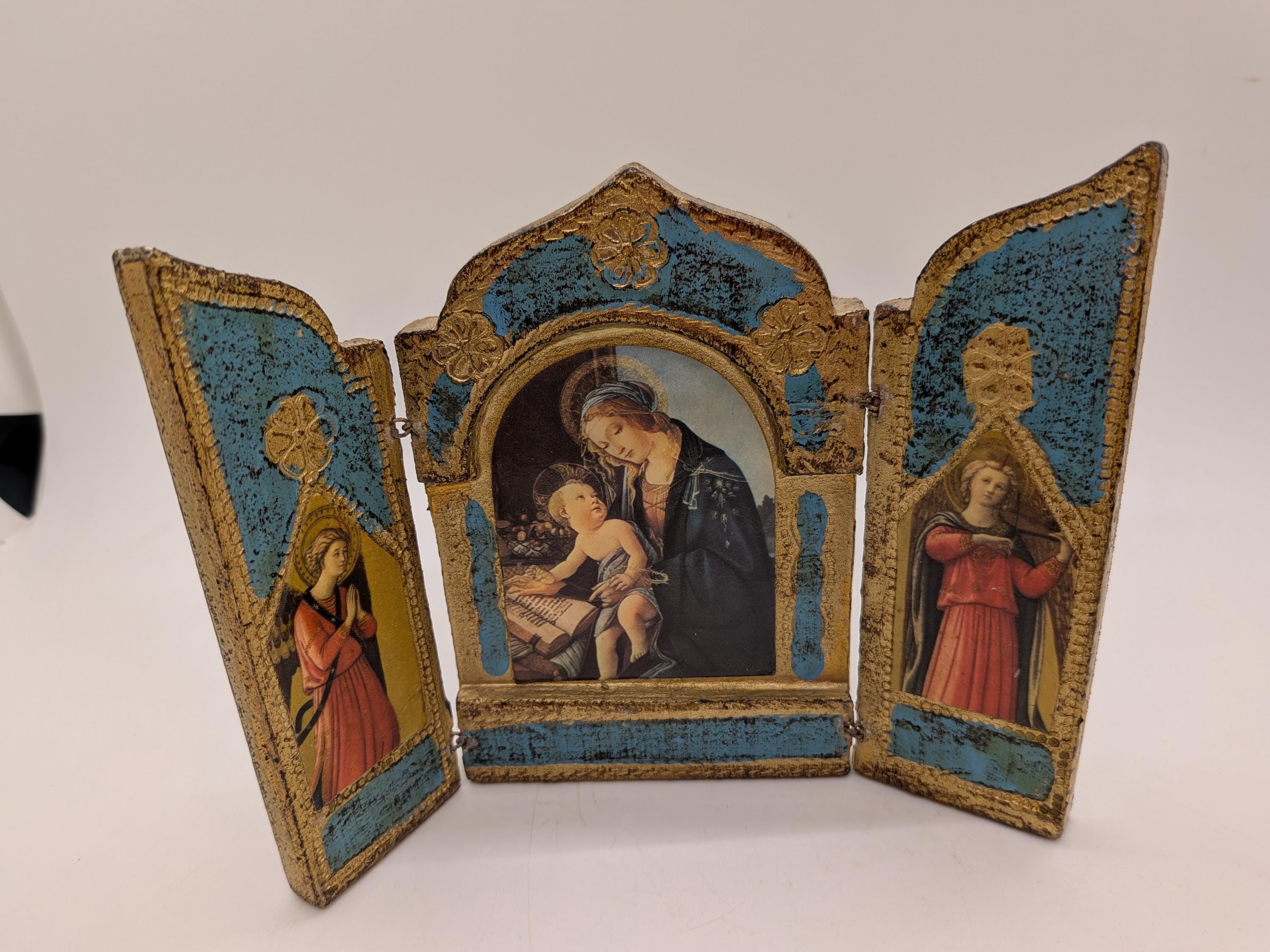【aa6】マドンナの三面飾り扉　トリプティック Triptych Madonna - Etsy