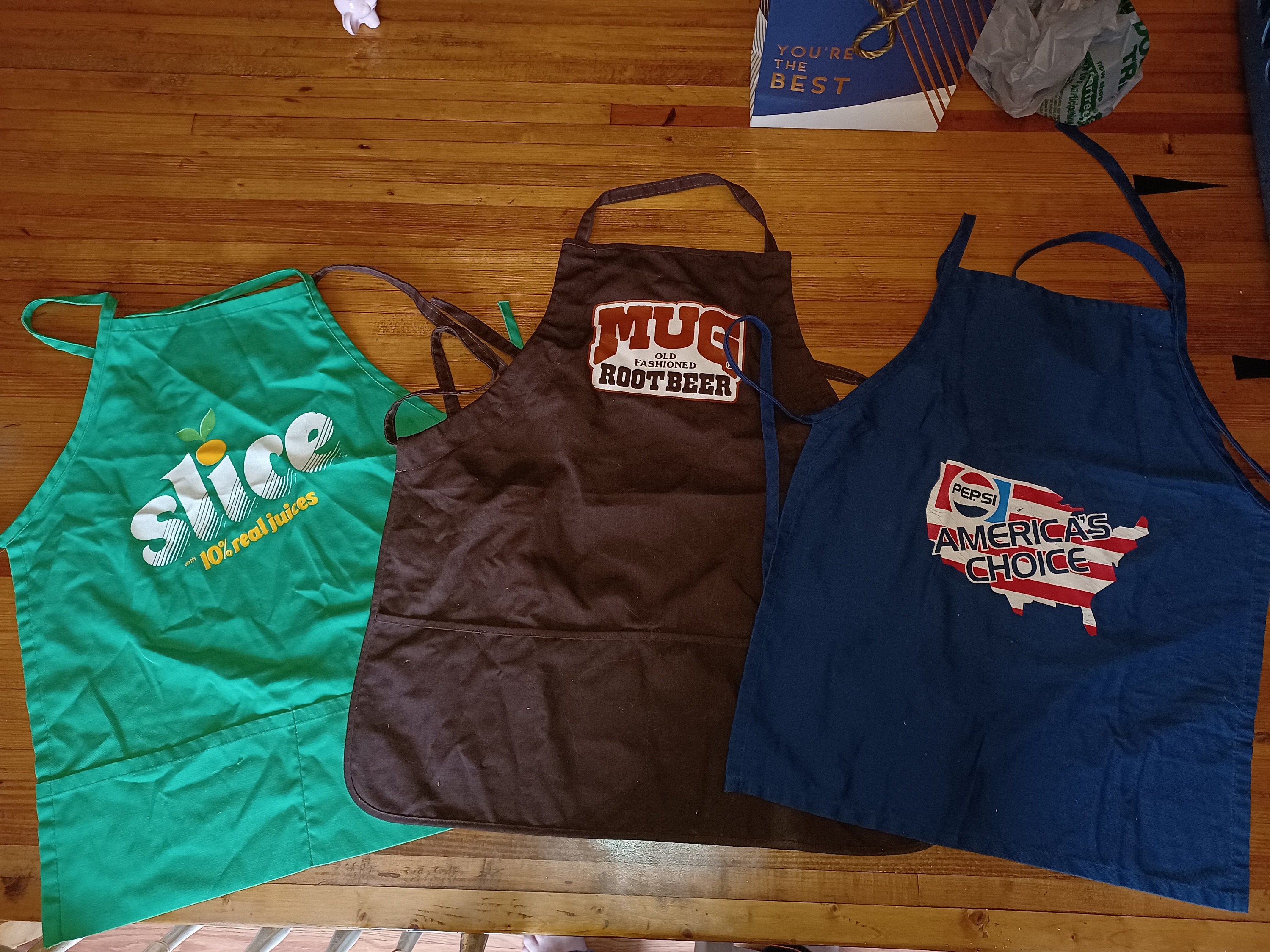 ONE Vintage Pepsi Brand Apron Advertising Apron From the 80s