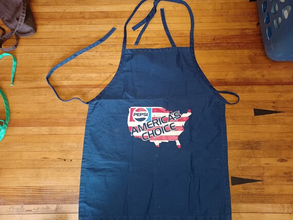 ONE Vintage Pepsi Brand Apron Advertising Apron From the 80s