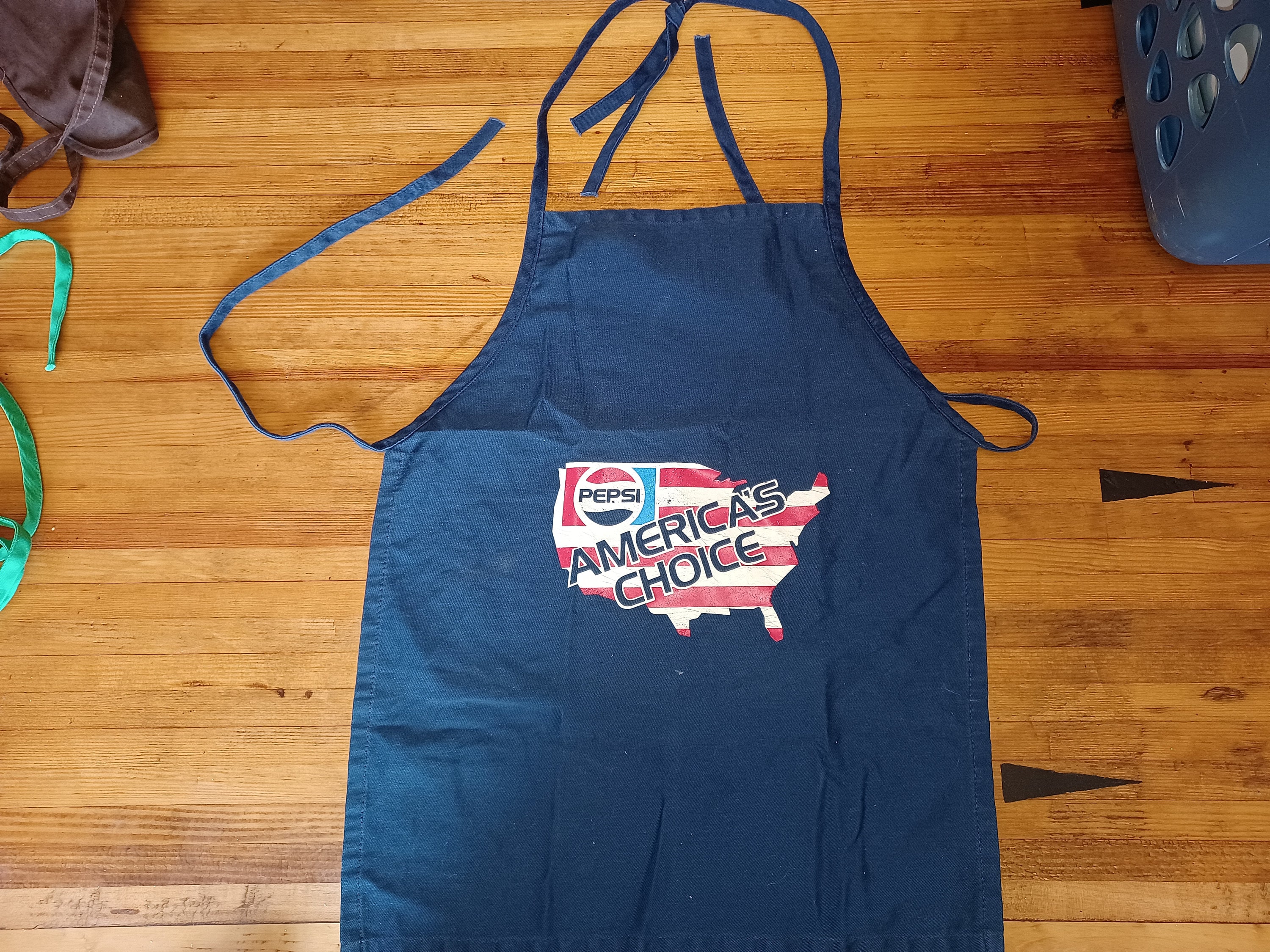 ONE Vintage Pepsi Brand Apron Advertising Apron From the 80s