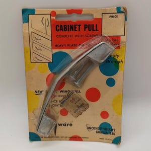 ONE NIP MCM swept wing Cabinet pull, dead stock, old stock, vintage, 50s, 60s, 1950s, 1960s, hardware
