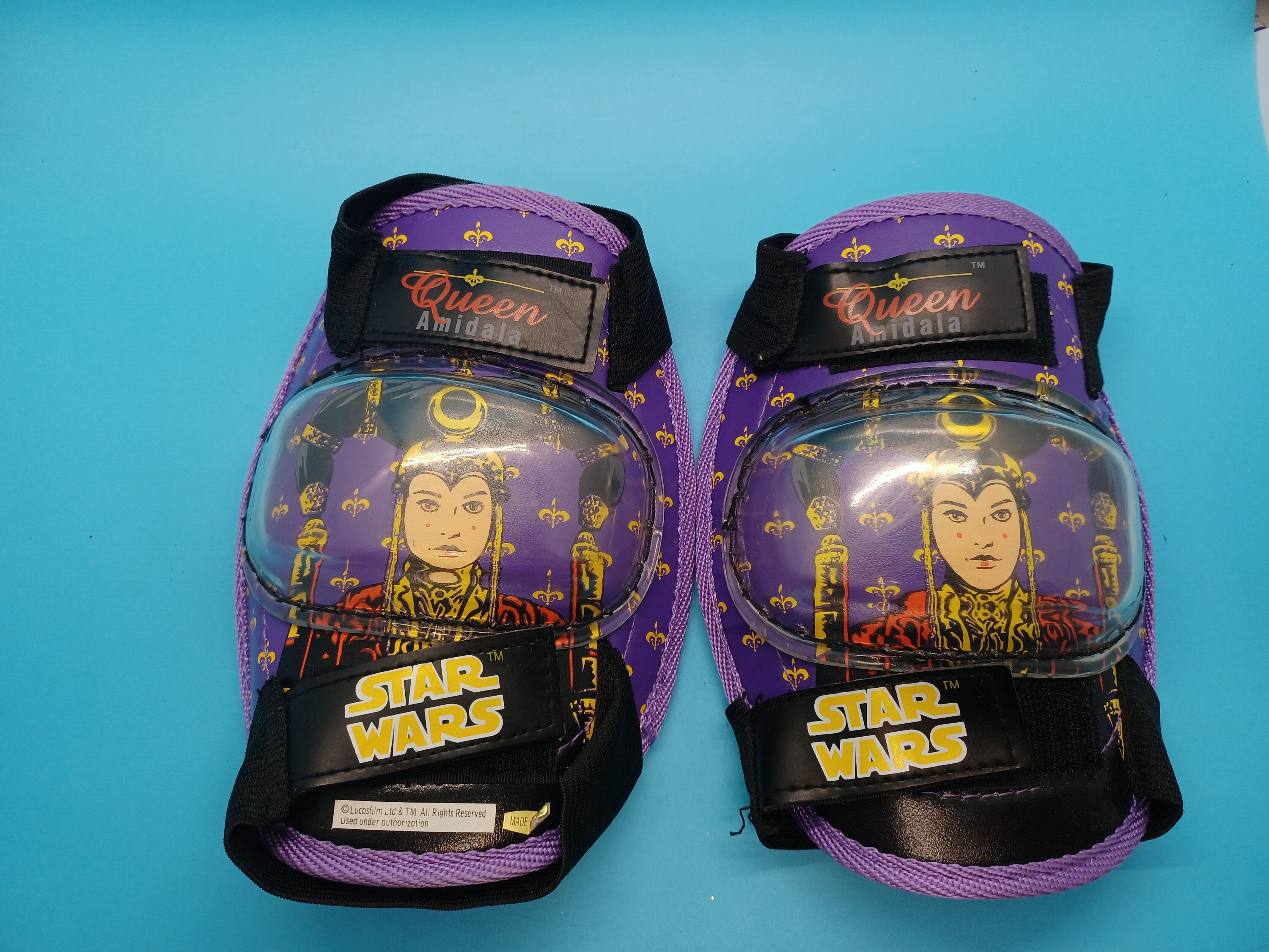 Queen Amidala Knee Pads, Skate, Star Wars Episode 1, Vintage