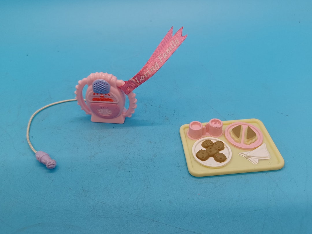 Fisher Price Loving Family Accessories Tv Tray and Karaoke Etsy