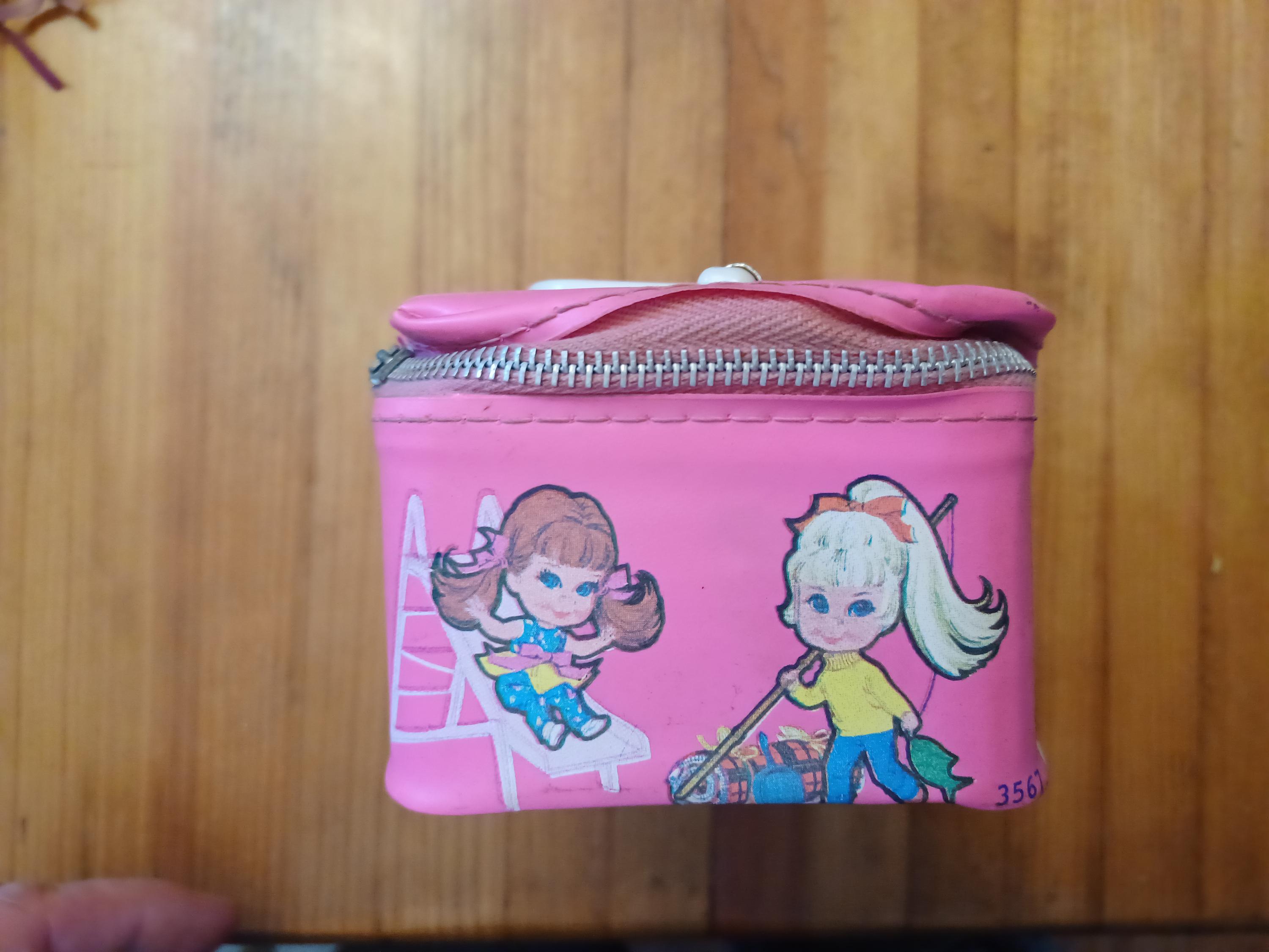 Liddle Kiddles 1960s Pink Carrying Case, 60s, 70s, Suitcase