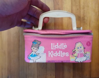 Liddle Kiddles 1960s Pink Carrying Case, 60s, 70s, Suitcase
