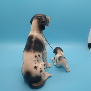 Porcelain Mother Dog and Puppy Chained Lipper and Mann - Etsy