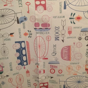 suzy ultman fabric, BTY, by the yard, penny farthing, bike, old time, travel, auto, car, automobile, cute, ditsy, 4 directional, quirky