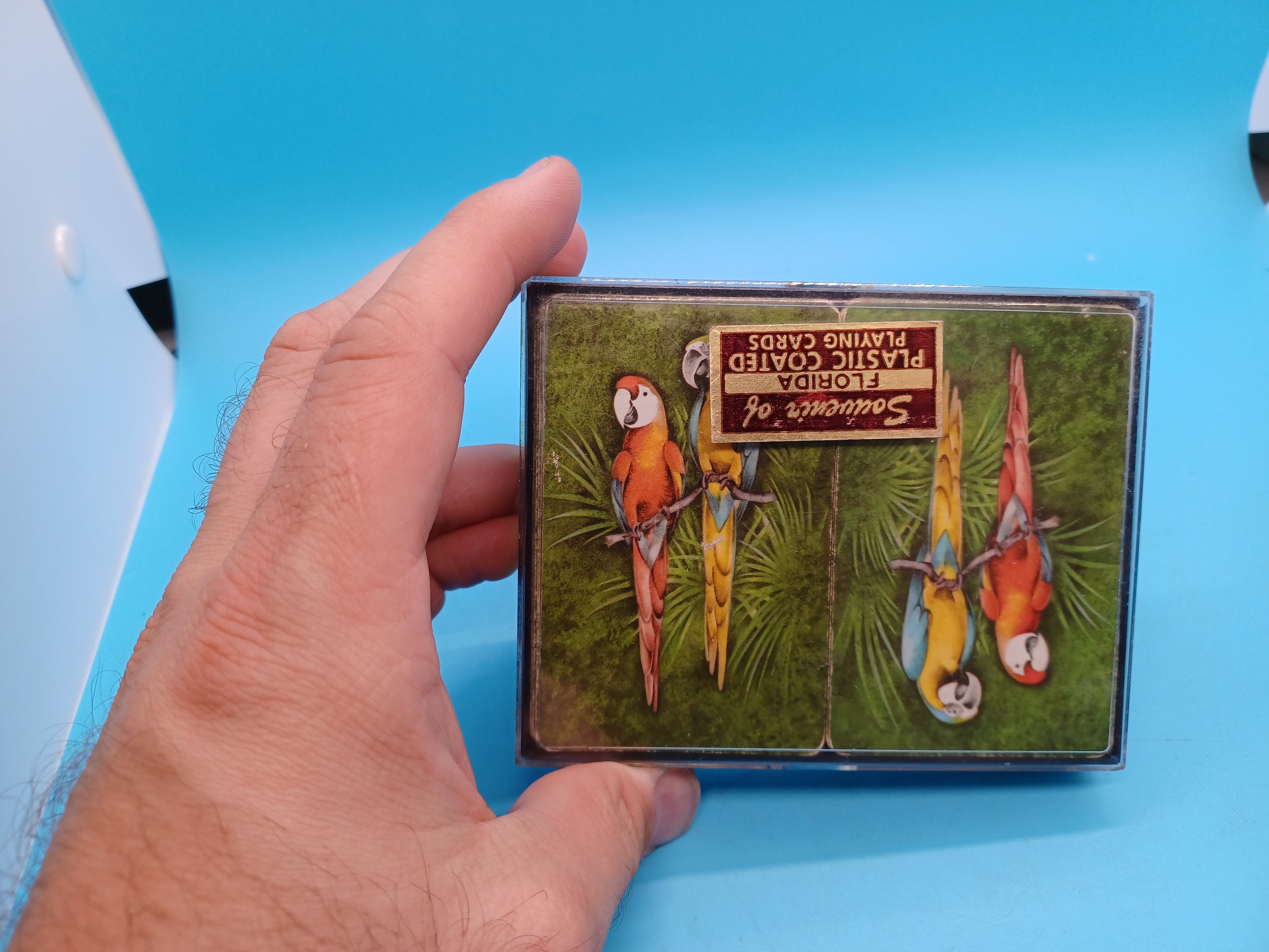 Vintage Arrco Parrot Double Deck Playing Cards, Tropical