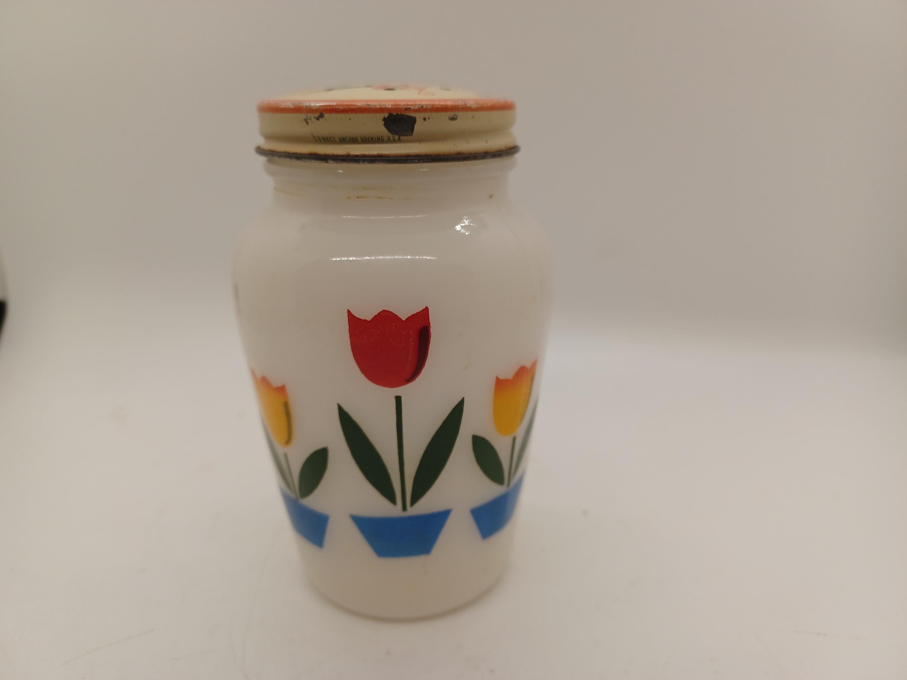 Vintage Anchor Hocking Salt and Pepper - Etsy