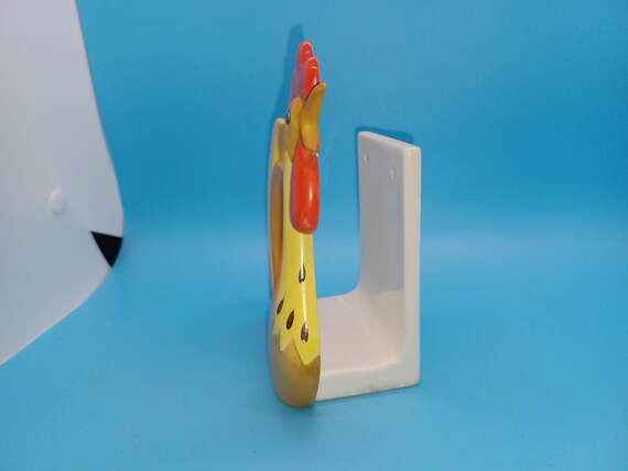 Holt Howard Coq Rouge, Rooster Napkin Holder 1960, W/ Sticker