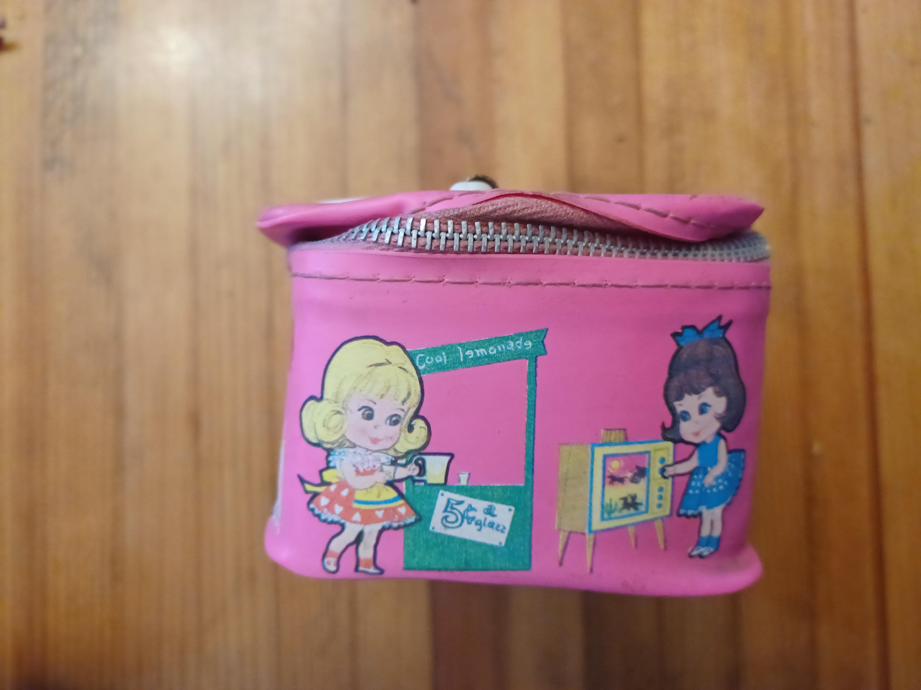Liddle Kiddles 1960s Pink Carrying Case, 60s, 70s, Suitcase