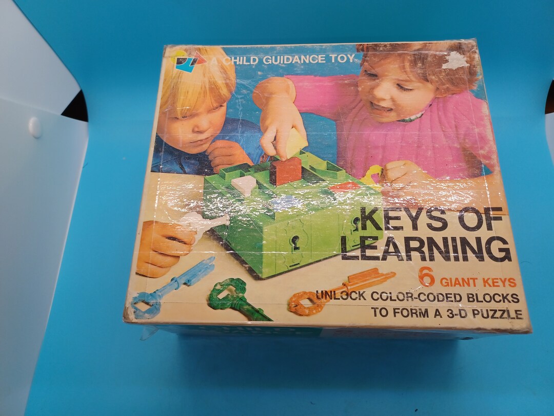 Keys of Learning A Child Guidance Toy Playskool Shapes Etsy