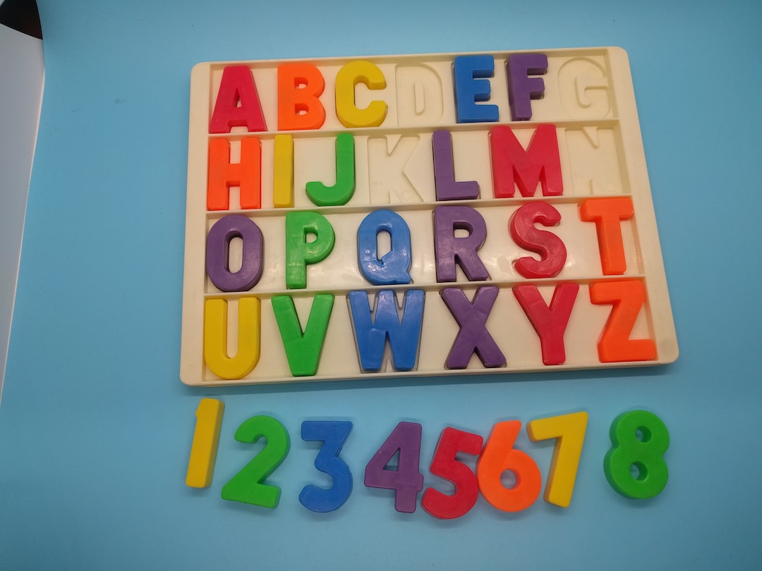 One 1 Fisher Price Vintage Letter or Number. School Desk, School