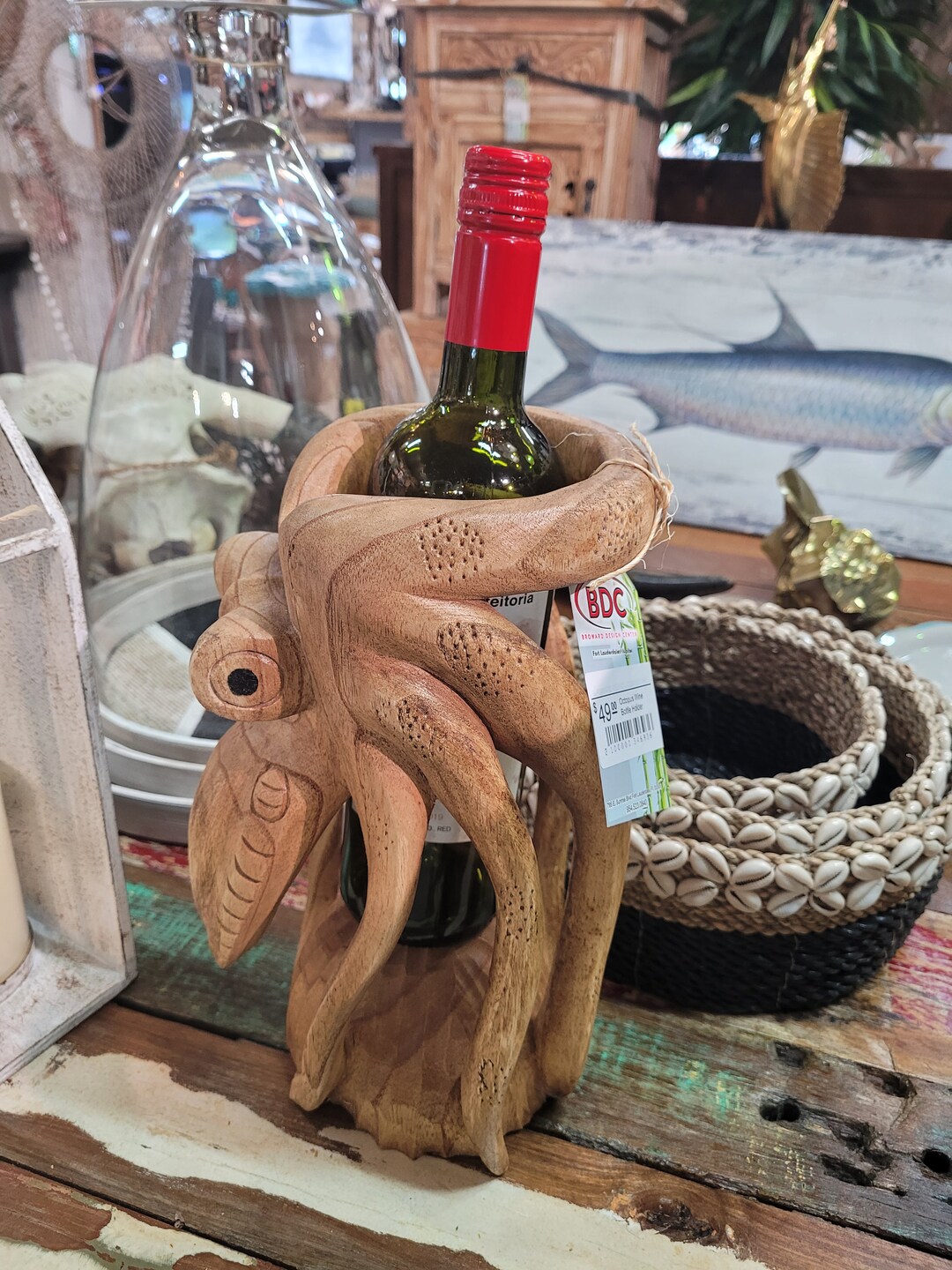 Octopus Wine Bottle Holder Etsy