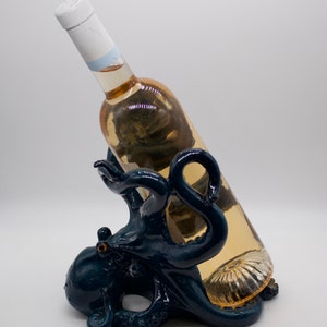 Octopus Wine Holder Navy Blue image 3