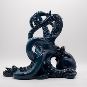 Octopus Wine Holder Navy Blue image 1