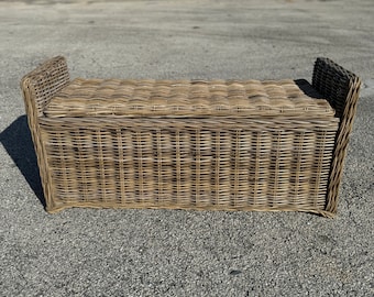 Key Largo Rattan Storage Bench