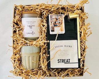 Coffee and Candle Gift Box | STREAT Coffee, Soy Candle & Mug