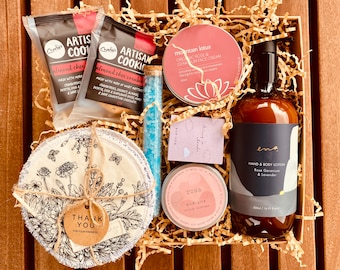 Organic Spa Gift Hamper, Self Care Pamper Box