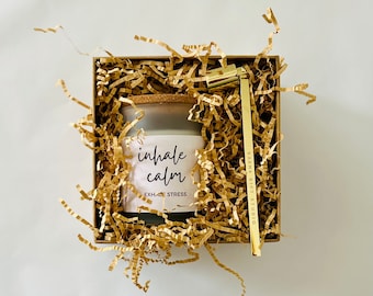 Scented Soy Candle Gift Box with Snuffer