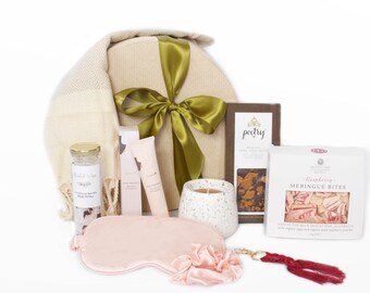 Organic Self Care Gift Hamper: Artisan Chocolate, Candle & Handcream