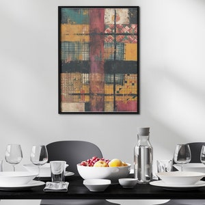 Abstract Digital Art Painting, Modern Textured Wall Decor, Instant ...