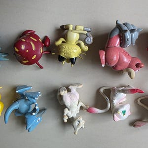 Vintage Pokémon Figuren // Oldschool Pocket Monster Figuren // INOFFIZIELLE Tomy // 151 Kanto Generation Bootleg // Pokemon Figuren Bild 11