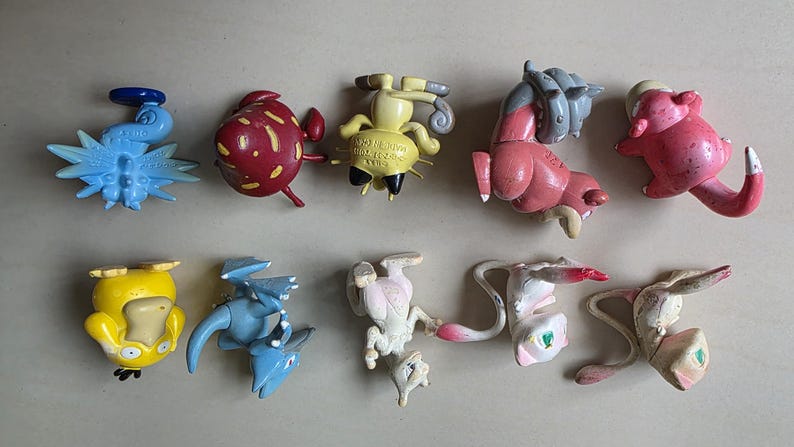 Vintage Pokémon Figuren // Oldschool Pocket Monster Figuren // INOFFIZIELLE Tomy // 151 Kanto Generation Bootleg // Pokemon Figuren Bild 11