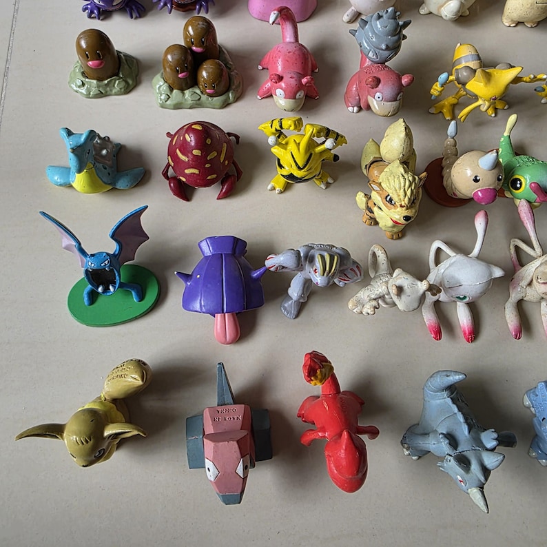 Vintage Pokémon Figuren // Oldschool Pocket Monster Figuren // INOFFIZIELLE Tomy // 151 Kanto Generation Bootleg // Pokemon Figuren Bild 5