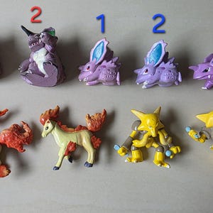 Vintage Pokémon Figuren // Oldschool Pocket Monster Figuren // INOFFIZIELLE Tomy // 151 Kanto Generation Bootleg // Pokemon Figuren Bild 17