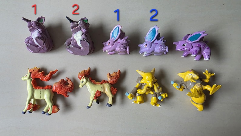 Vintage Pokémon Figuren // Oldschool Pocket Monster Figuren // INOFFIZIELLE Tomy // 151 Kanto Generation Bootleg // Pokemon Figuren Bild 17