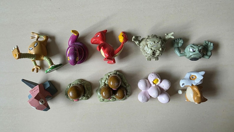 Vintage Pokémon Figuren // Oldschool Pocket Monster Figuren // INOFFIZIELLE Tomy // 151 Kanto Generation Bootleg // Pokemon Figuren Bild 9