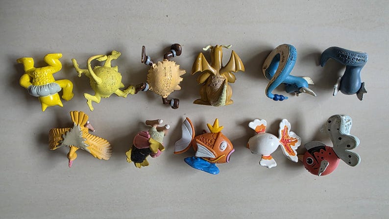 Vintage Pokémon Figuren // Oldschool Pocket Monster Figuren // INOFFIZIELLE Tomy // 151 Kanto Generation Bootleg // Pokemon Figuren Bild 15