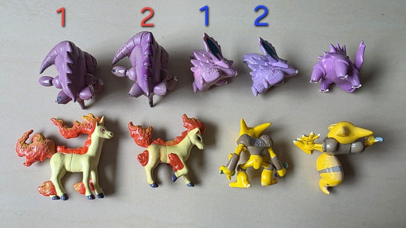 Vintage Pokémon Figuren // Oldschool Pocket Monster Figuren // INOFFIZIELLE Tomy // 151 Kanto Generation Bootleg // Pokemon Figuren Bild 18