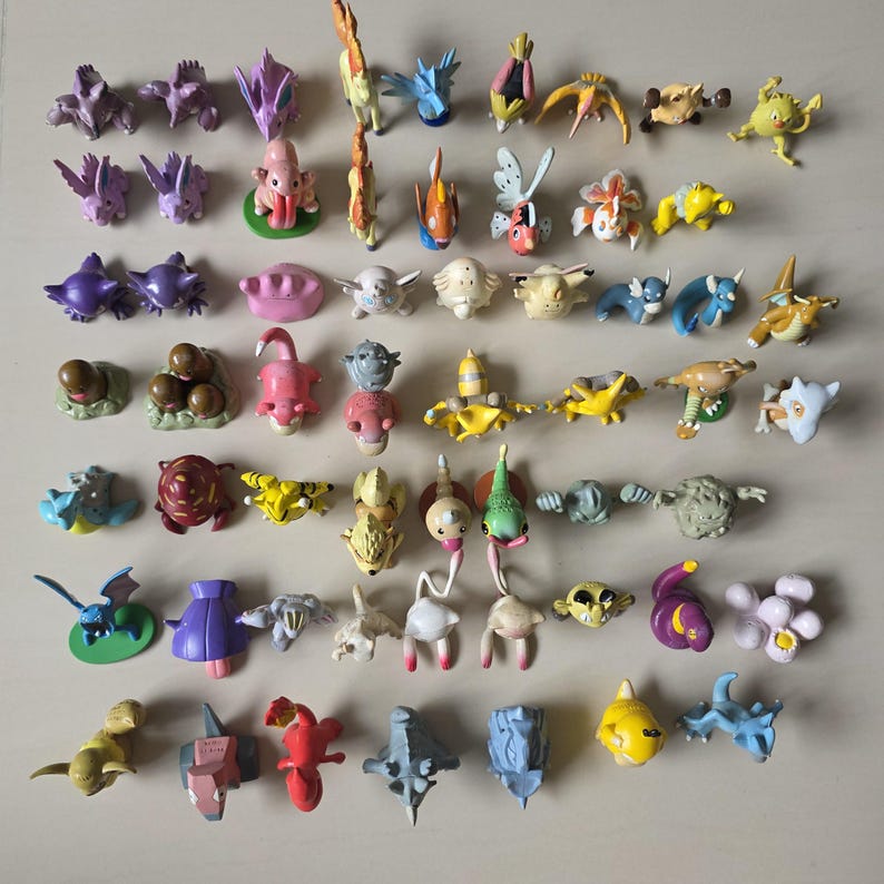 Vintage Pokémon Figuren // Oldschool Pocket Monster Figuren // INOFFIZIELLE Tomy // 151 Kanto Generation Bootleg // Pokemon Figuren Bild 1