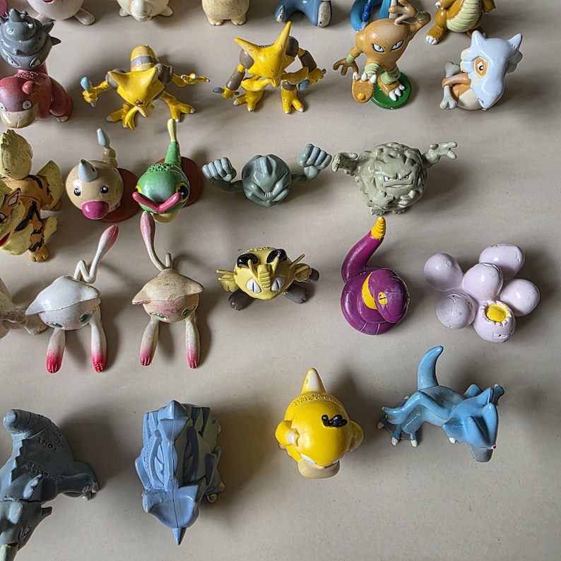Vintage Pokémon Figuren // Oldschool Pocket Monster Figuren // INOFFIZIELLE Tomy // 151 Kanto Generation Bootleg // Pokemon Figuren Bild 4