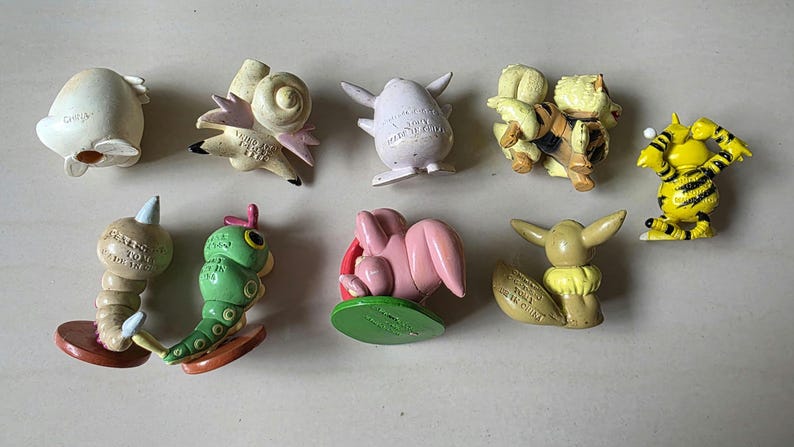 Vintage Pokémon Figuren // Oldschool Pocket Monster Figuren // INOFFIZIELLE Tomy // 151 Kanto Generation Bootleg // Pokemon Figuren Bild 8