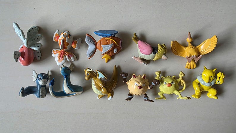 Vintage Pokémon Figuren // Oldschool Pocket Monster Figuren // INOFFIZIELLE Tomy // 151 Kanto Generation Bootleg // Pokemon Figuren Bild 16