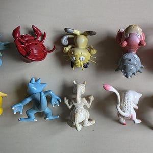 Vintage Pokémon Figuren // Oldschool Pocket Monster Figuren // INOFFIZIELLE Tomy // 151 Kanto Generation Bootleg // Pokemon Figuren Bild 12