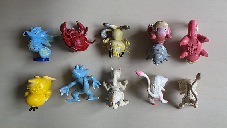 Vintage Pokémon Figuren // Oldschool Pocket Monster Figuren // INOFFIZIELLE Tomy // 151 Kanto Generation Bootleg // Pokemon Figuren Bild 12