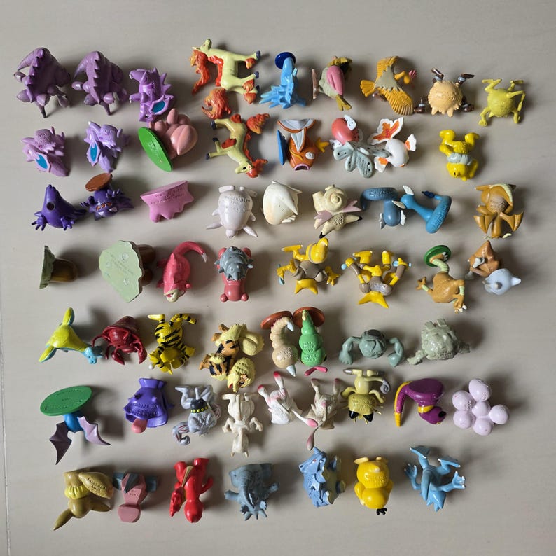 Vintage Pokémon Figuren // Oldschool Pocket Monster Figuren // INOFFIZIELLE Tomy // 151 Kanto Generation Bootleg // Pokemon Figuren Bild 2