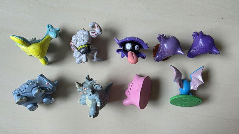 Vintage Pokémon Figuren // Oldschool Pocket Monster Figuren // INOFFIZIELLE Tomy // 151 Kanto Generation Bootleg // Pokemon Figuren Bild 14