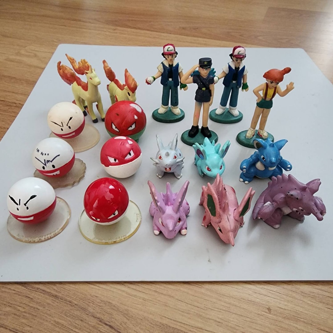 Vintage Pokemon Tomy Figures 3 // Best Selling Item // Pocket Monster //  Vintage Toys // Tomy Figurine // Pokemon Figure // Authentic 