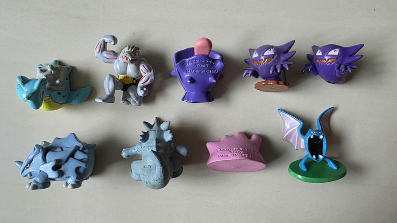 Vintage Pokémon Figuren // Oldschool Pocket Monster Figuren // INOFFIZIELLE Tomy // 151 Kanto Generation Bootleg // Pokemon Figuren Bild 13