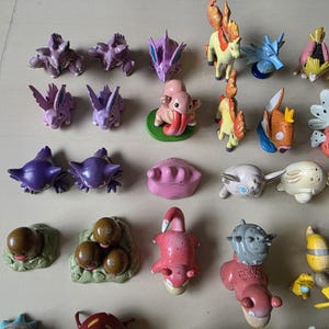 Vintage Pokémon Figuren // Oldschool Pocket Monster Figuren // INOFFIZIELLE Tomy // 151 Kanto Generation Bootleg // Pokemon Figuren Bild 3